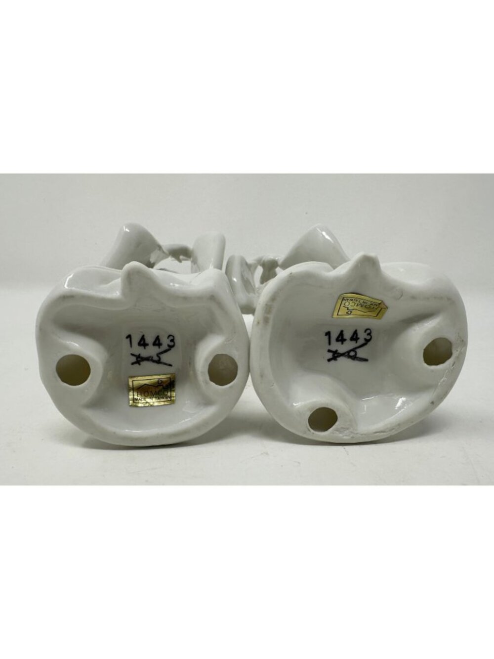 Vintage HOMCO Porcelain Blanc Du Chine Geisha Asian Figurines Set of 2 #1443 - Picture 5 of 9